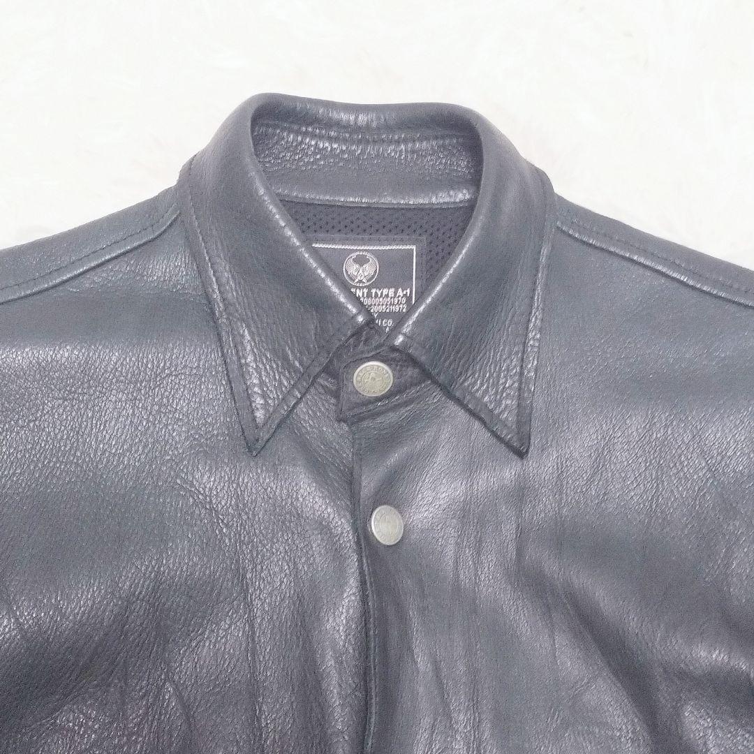 希少✨バックボーン レザーシャツ ディアースキン 鹿革
