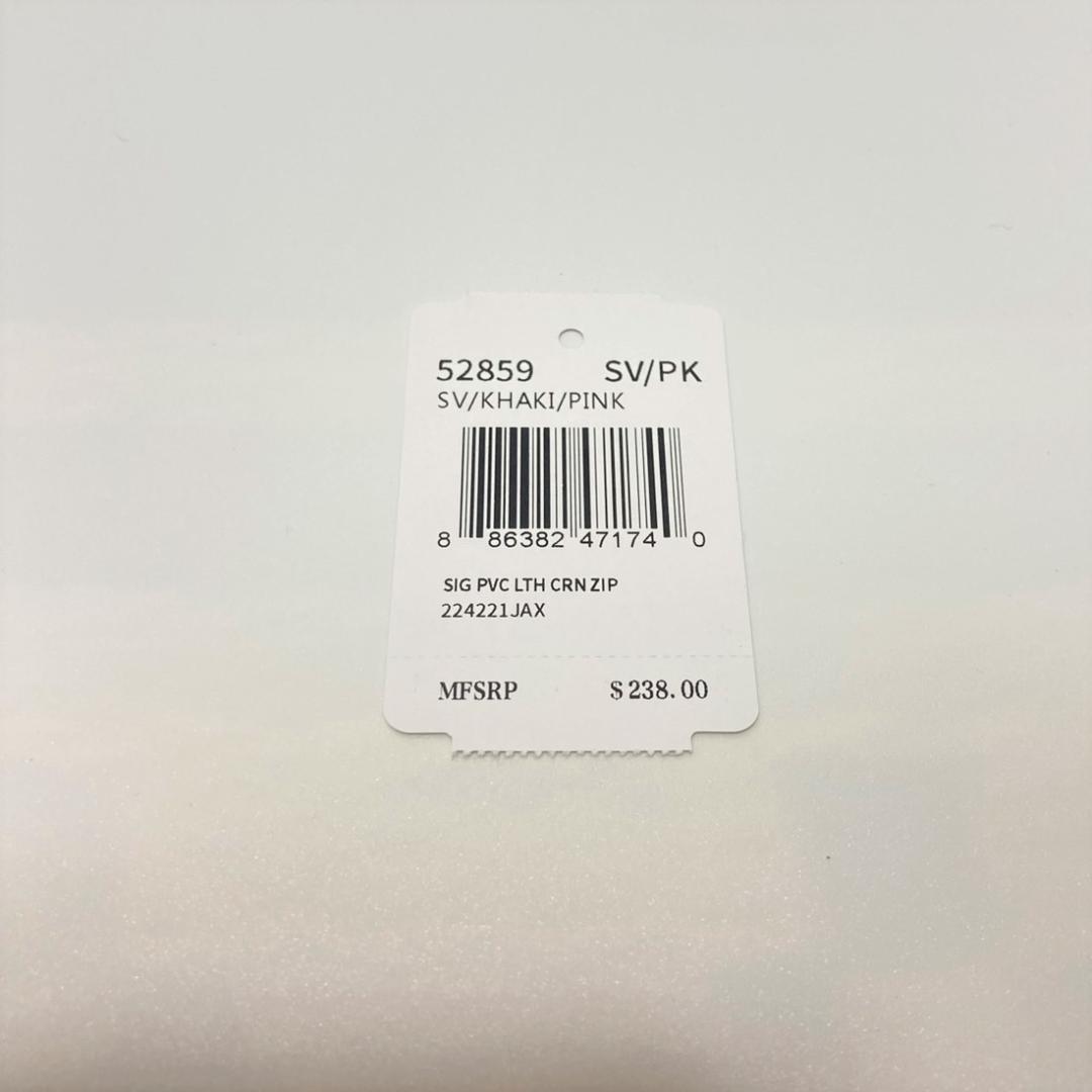 ☆新品☆ 【コーチ】 長財布 カーキ ピンク ダリア 52859 シグネチャー