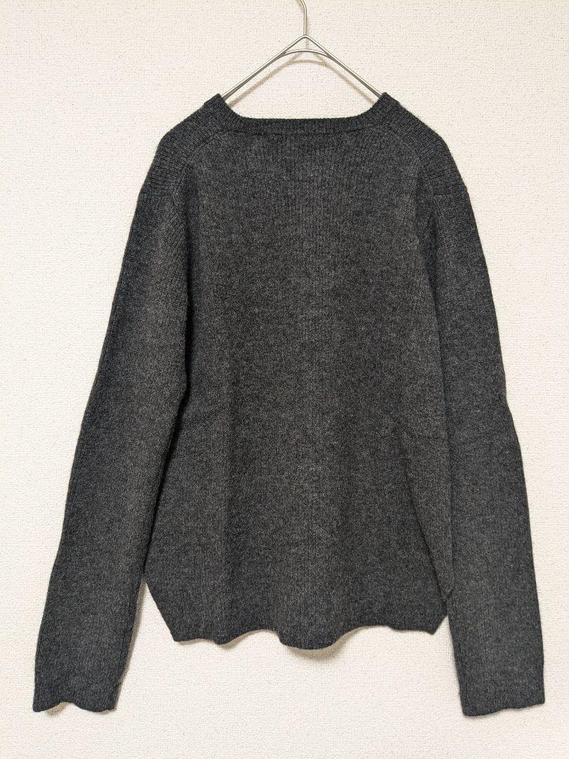 evam eva ウール カシミア リブ スリットプルオーバー セーター