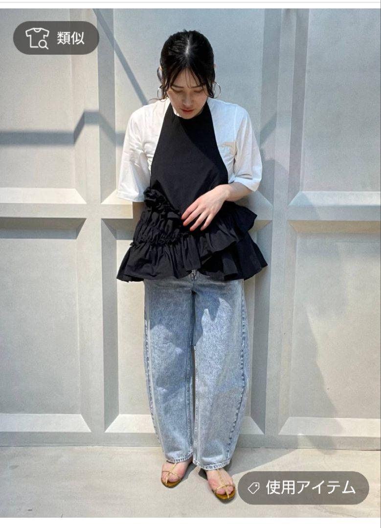 送料込・美品【Curensology　カレンソロジー】人気カーヴィーデニムパンツ