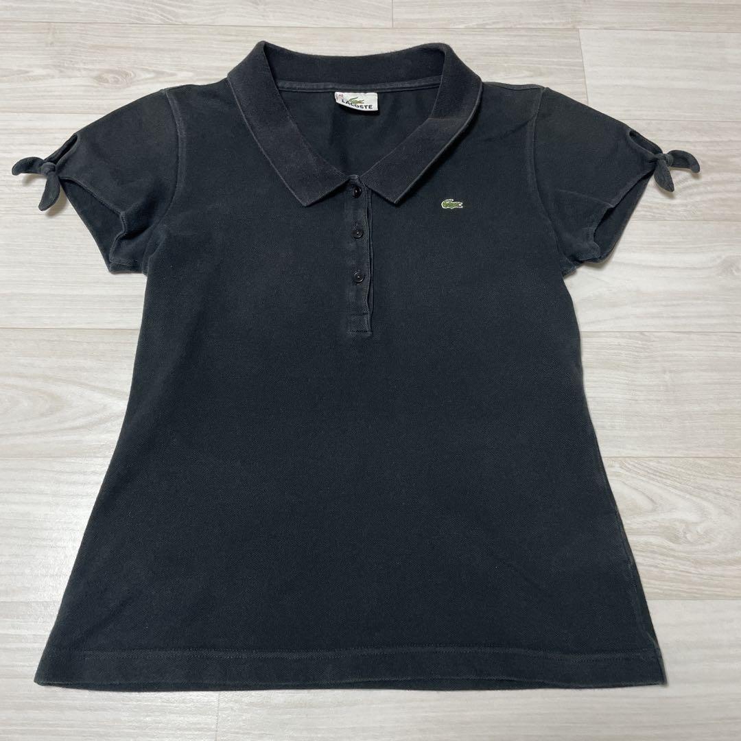 ラコステ♡ レディース ポロシャツ ブラック サイズL 楽天市場】ラコステ LACOSTE ポロシャツ レディース ストレッチ