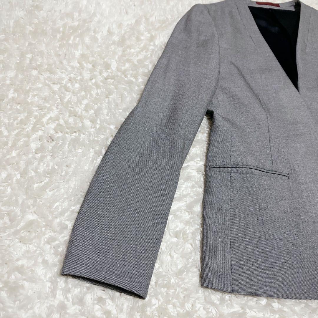 美品！LES MUES セットアップ WASHABLE ノーカラーセットアップ