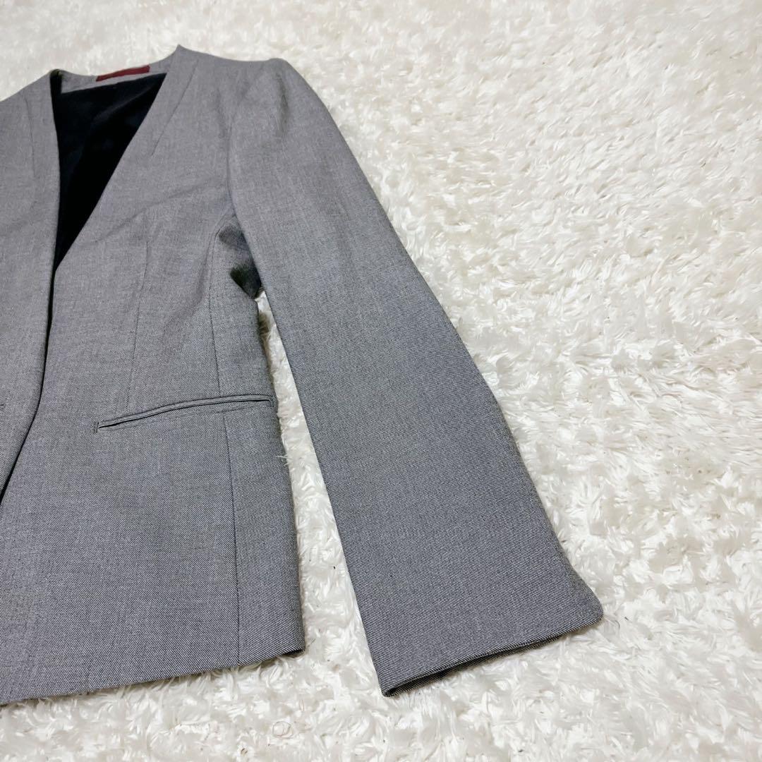 美品！LES MUES セットアップ WASHABLE ノーカラーセットアップ