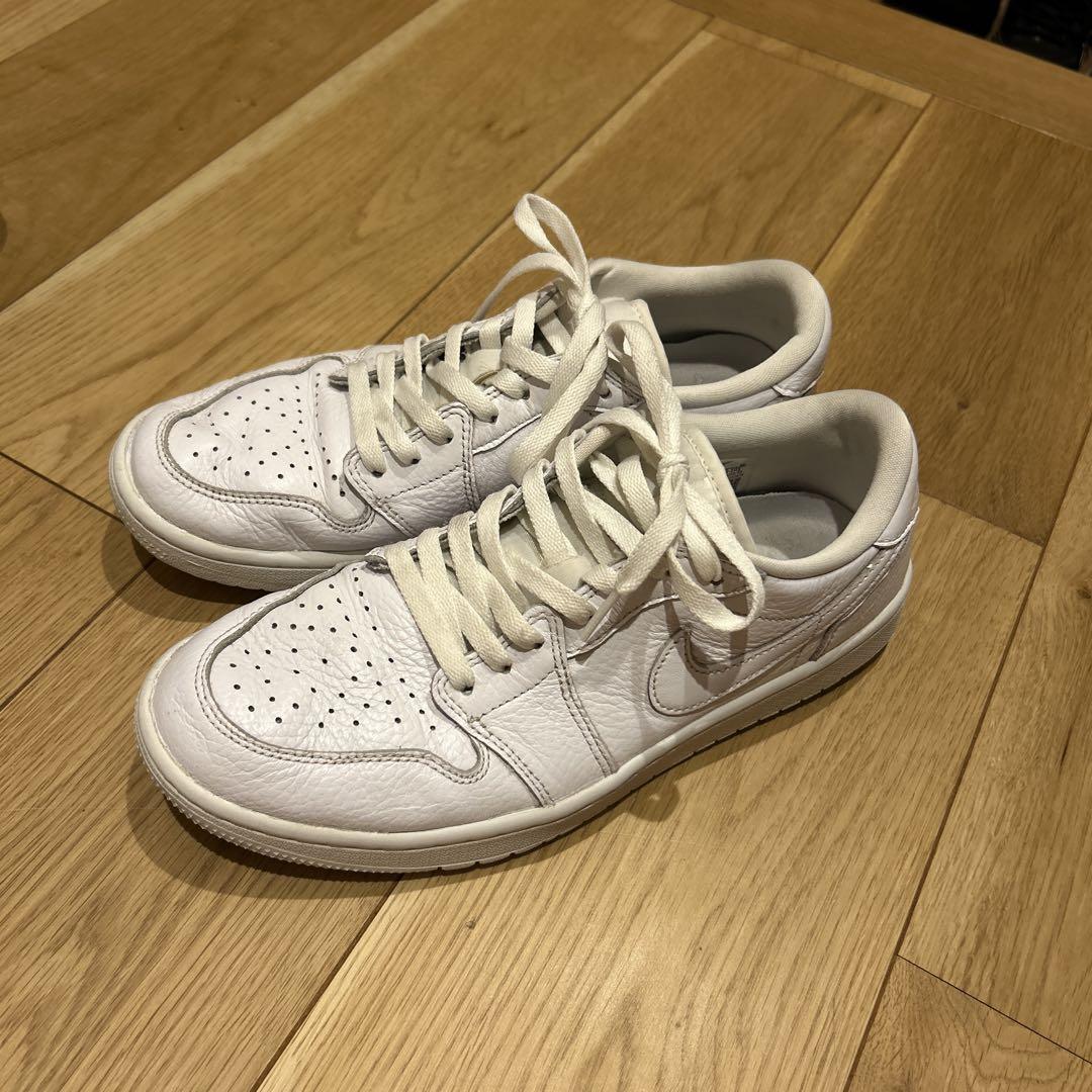 シューズ(男性用) Nike Air Jordan 1 Low Golf Triple White