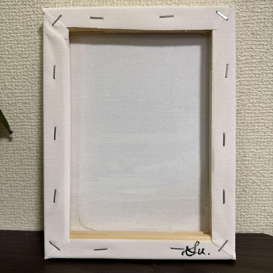 絵画 原画 風景画 肉筆 キャンバス20×15 『海とひまわり