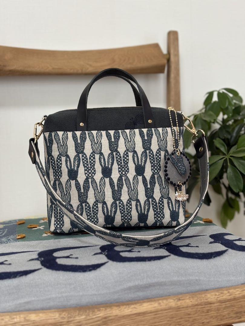再販■ミナペルホネン■ハンドメイド■2way カステーラbag