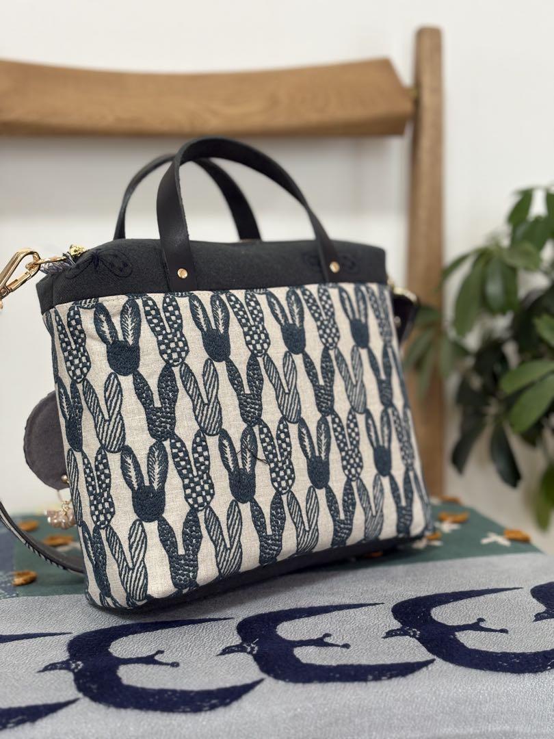 再販■ミナペルホネン■ハンドメイド■2way カステーラbag