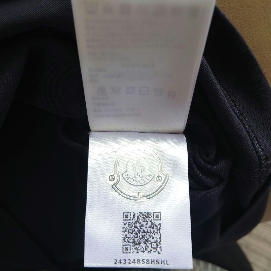 MONCLER 刺繍ロゴTシャツ★黒★　新品未使用　国内正規品　レディースS
