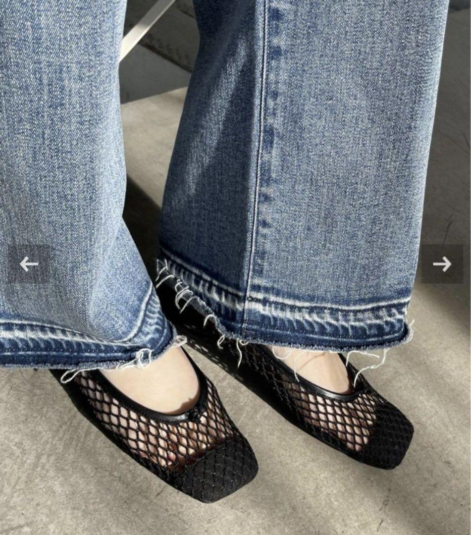 Spick & Span メッシュフラットシューズ Lサイズ