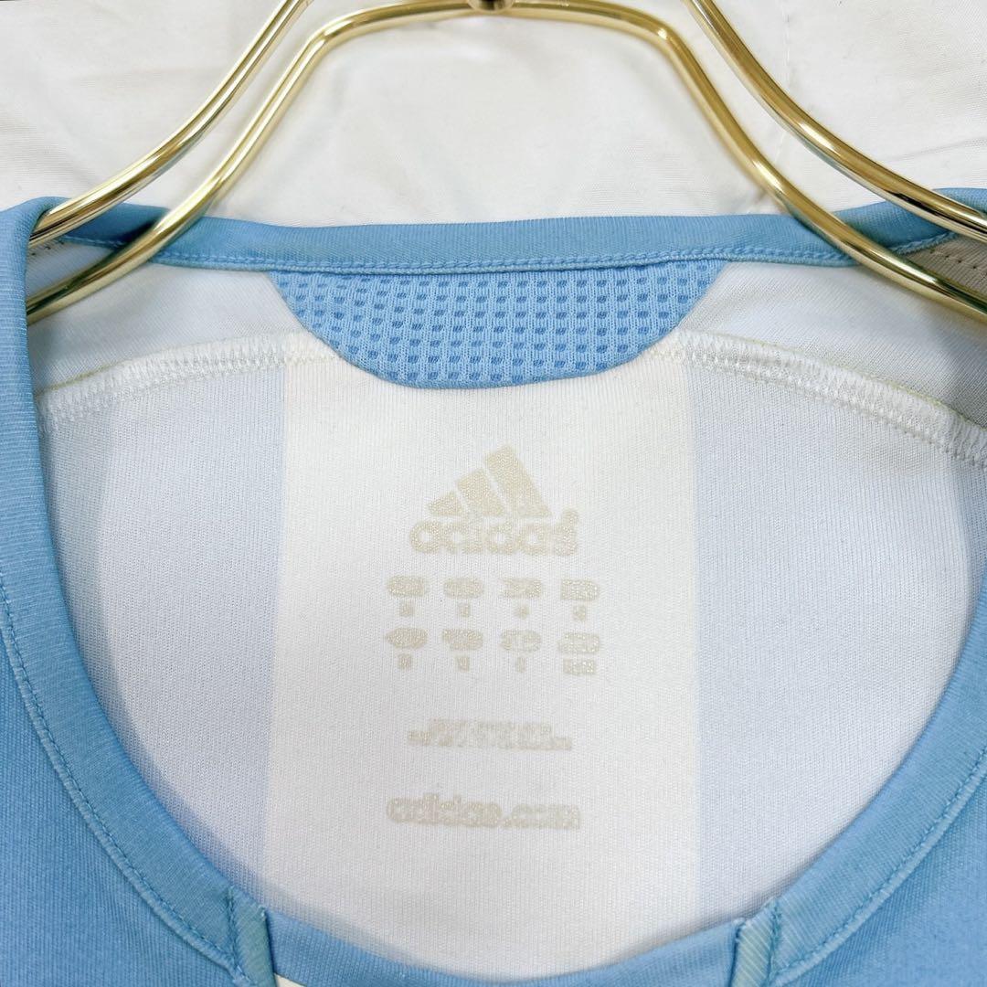 adidas アディダス アルゼンチン代表 ユニホーム 刺繍ロゴ M