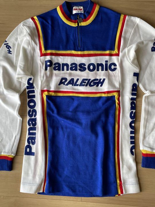 ビンテージクロモリバイクに似合う　８０年代パナソニックラレーチーム　ウェア