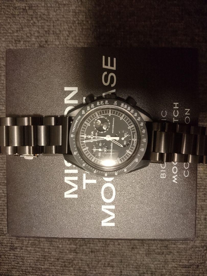 時計 Snoopy x OMEGA x Swatch BIOCERAMIC BLACK