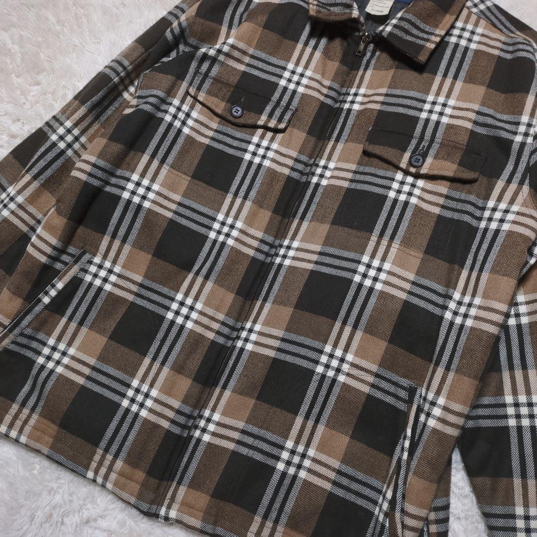 希少XL美品！WOOL RICH　CPOウールシャツジャケット　裏地キルティング 希少XL美品！WOOL RICH CPOウールシャツジャケット 裏地キルティング