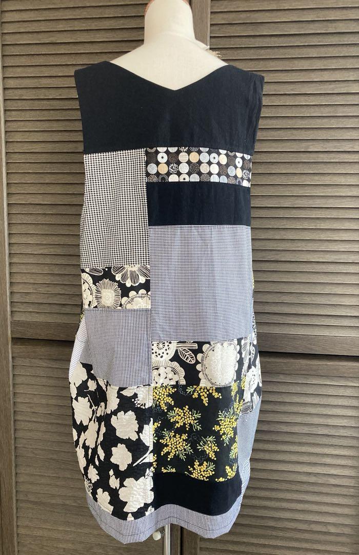専用　エプロン　ハンドメイド　保育士　パッチワーク　ワンピース パッチワーク❣️手作りエプロンM〜 L保育士様 働き者さんの為の