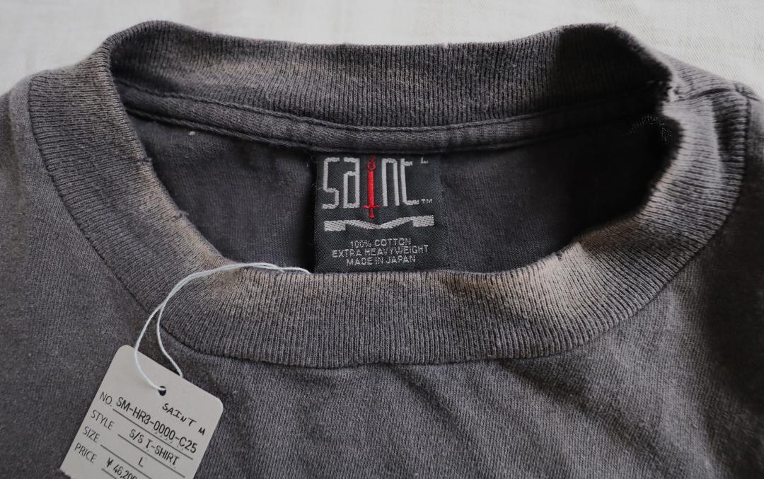 25SS セントマイケル 河村康輔 コラボ Tシャツ ブラック サイズL
