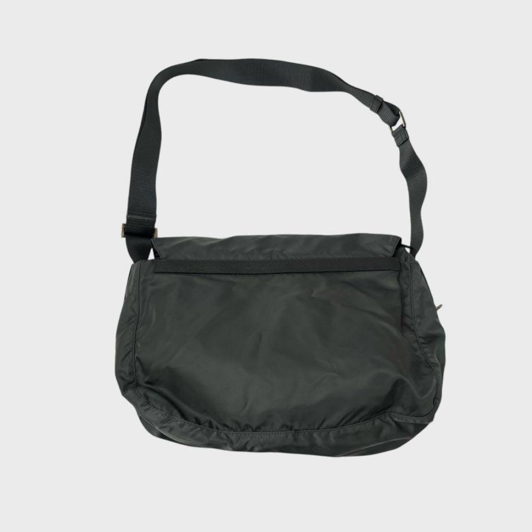 バッグ PRADA nylon messenger bag dark gray
