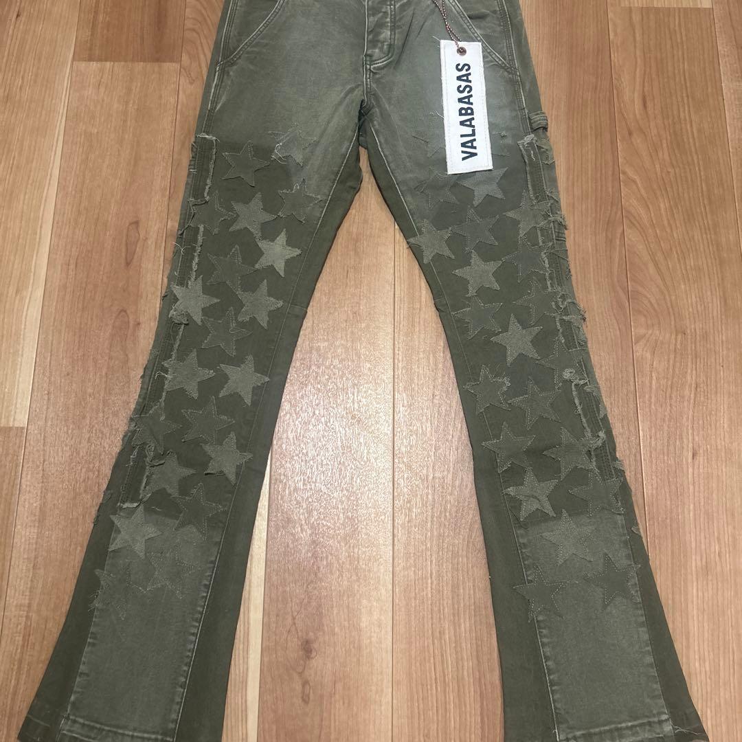 【mmnm様用】バラバサス グリーンスターフレアデニム 30 VALABASAS 【mmnm様用】バラバサス グリーンスターフレアデニム 30 VALABASAS