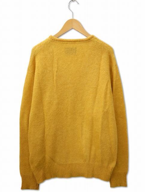 新品　NUMBER (N)INE モヘアソリッドジャガードニット カーディガン ナンバーナイン モヘヤ ソリッド ジャガード ニット Vネック