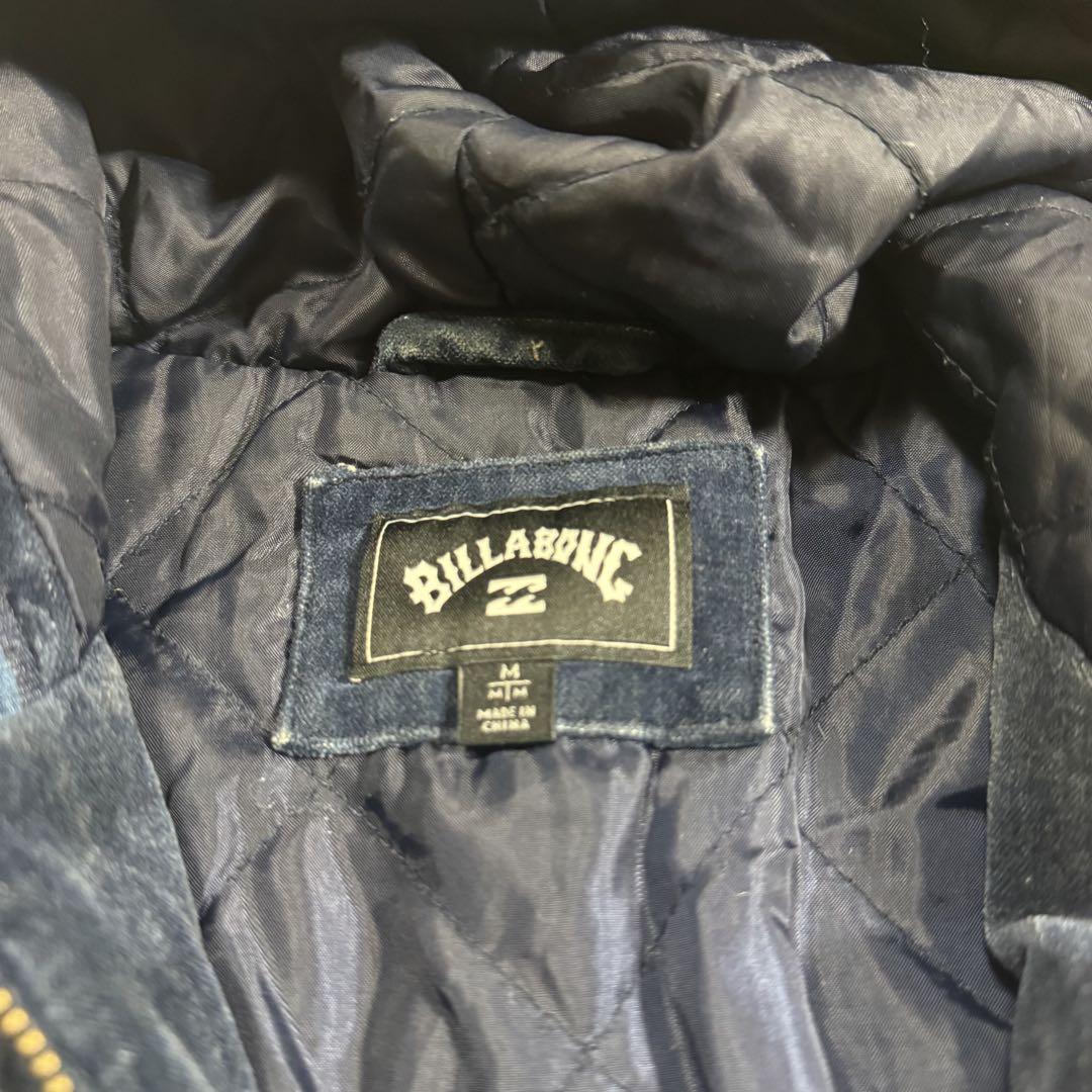BILLABONG USED加工 ベロア アクティブジャケット