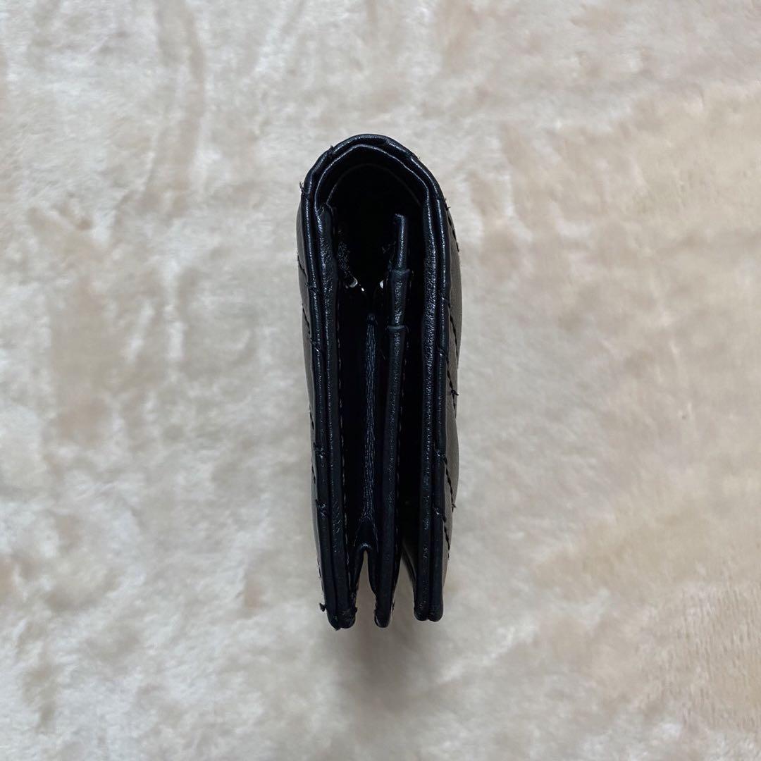 極美品✨GUCCI 二つ折り財布 キルティング マーモント GG 黒