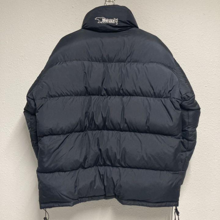 Bear イエロー ブラック 90s hpl1z-m99547730232 USA ダウンジャケット リバーシブル 即納最新品