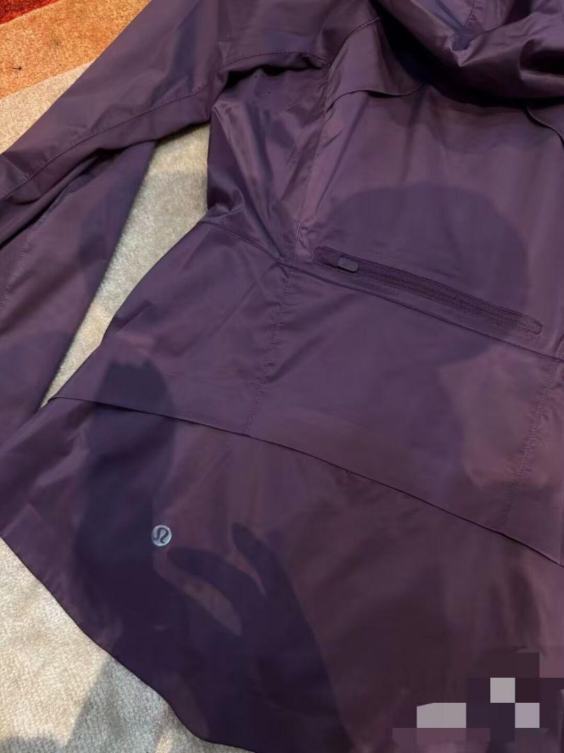 パープル フード付き アウターlululemon