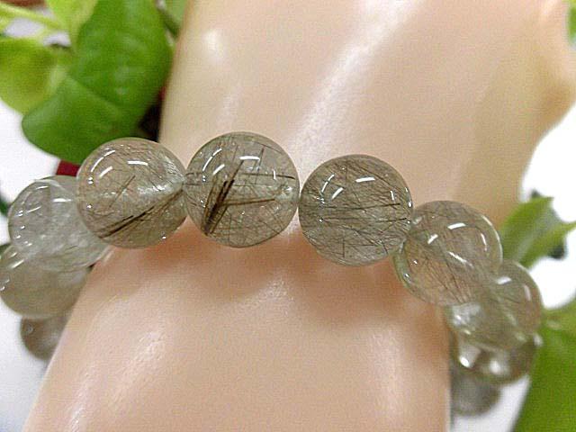 プラチナルチル10.5mm玉ブレスレット内周18.1cm 　　200720823