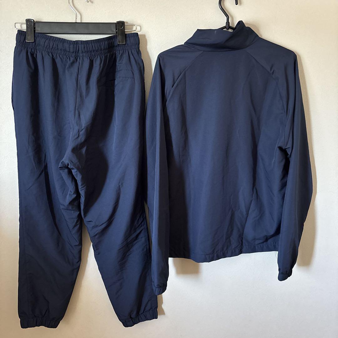NIKE ナイキ　ネイビー　薄手　シャカシャカ　セットアップ　上下　ジャンパー