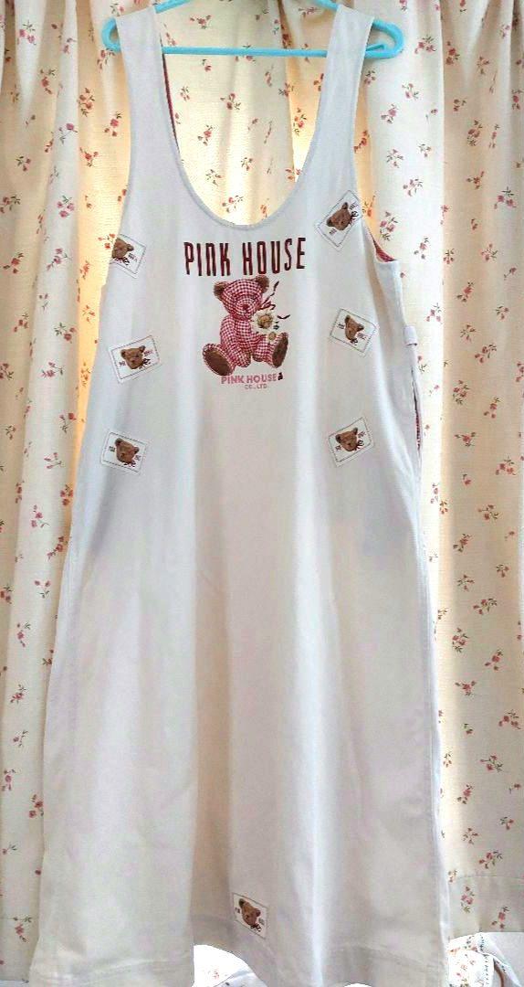 ◆週末sale◆PINK HOUSE✨ギンガムくまジャンパースカート