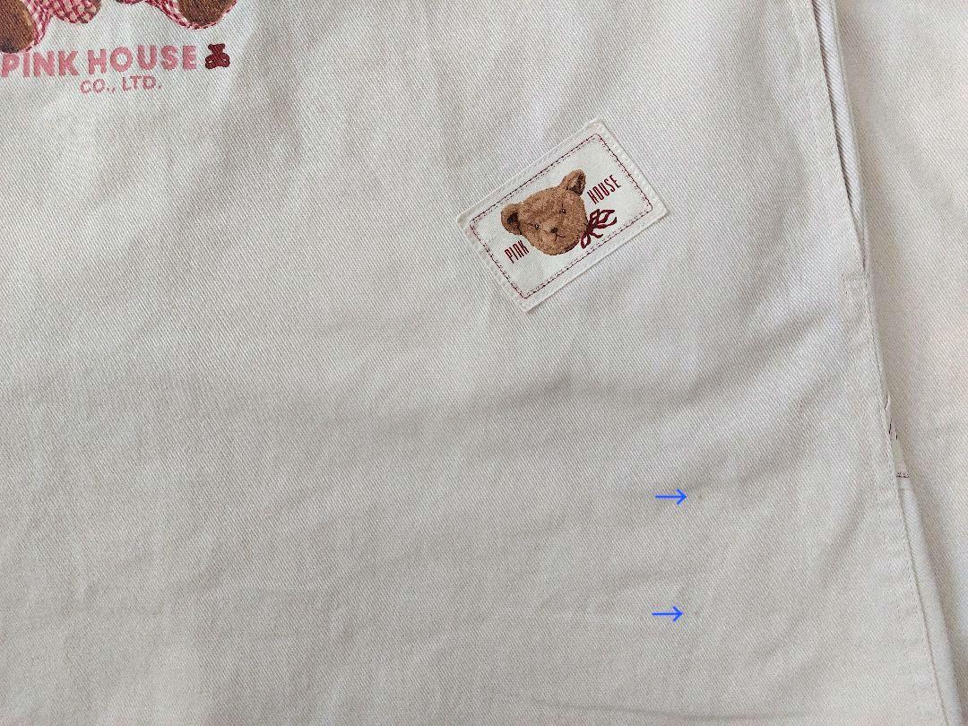 ◆週末sale◆PINK HOUSE✨ギンガムくまジャンパースカート