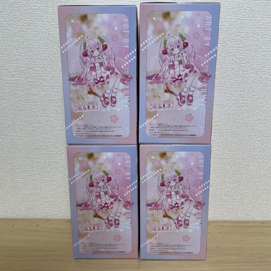【セット特価】ぬーどるストッパーフィギュア 桜ミク2025 4点セット
