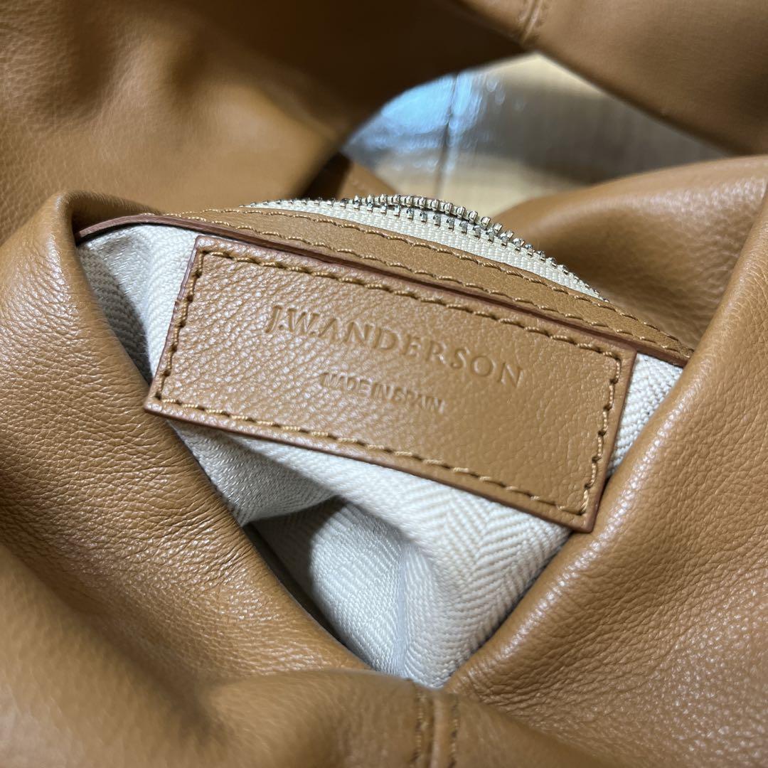 J.W.ANDERSONブラウンレザー ショルダーバッグ JWアンダーソン袋付き