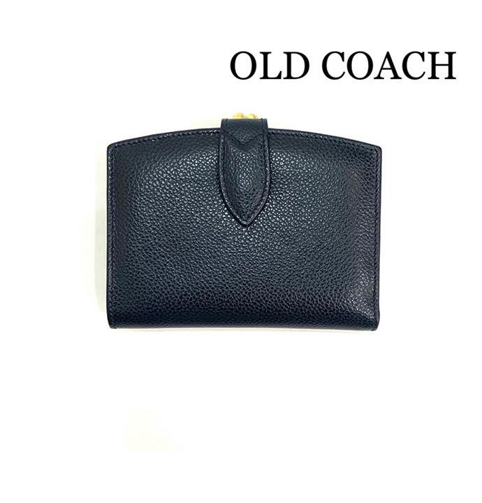 ブラック系高級素材使用ブランド オールドコーチ 二つ折り財布 がま口 ネイビー 紺 キスロック Coach 折り財布 レディース ブラック系 13 050 Www Dawajen Bh