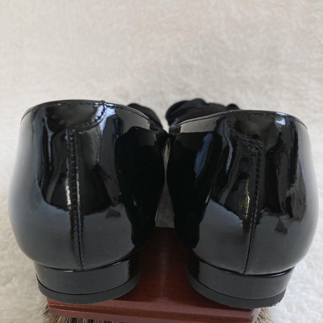 【ナッキー】極美品☆ダイアナ グログランリボン オペラシューズ 23cm