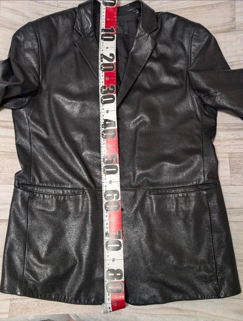 美品2XL ダナ・キャランニューヨーク レザージャケット