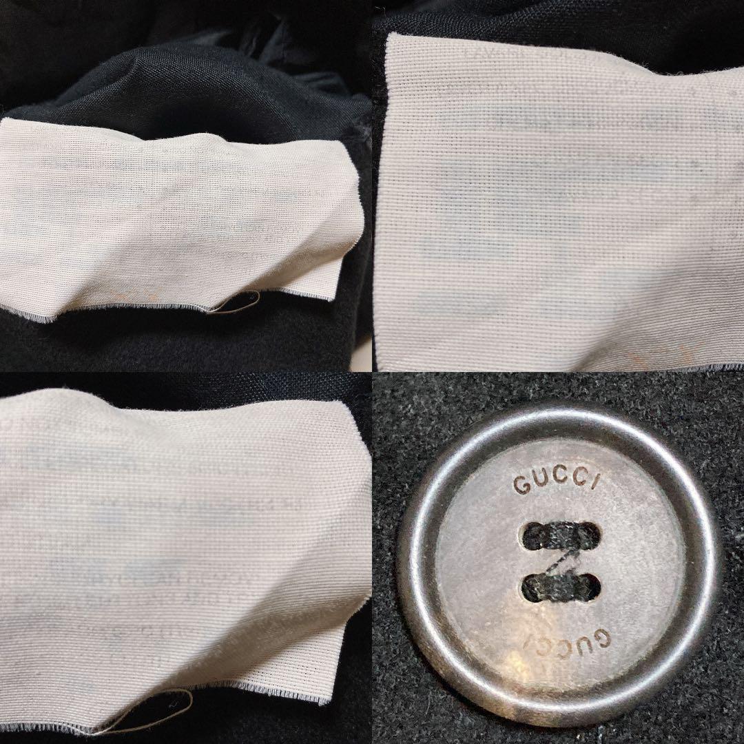 GUCCI グッチ リバーシブル コート メンズ ブラック 黒 ウール 56