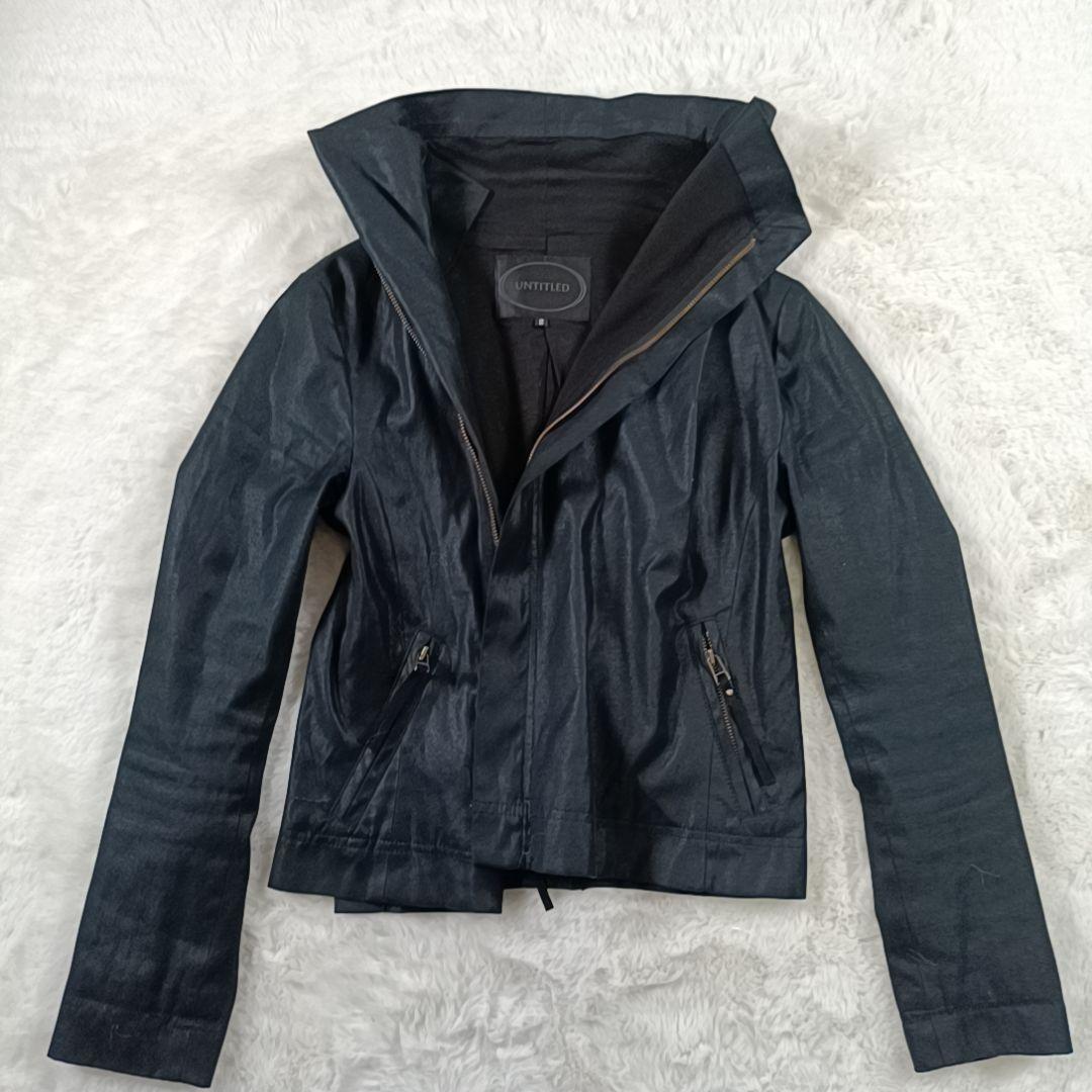 ☆美品☆アンタイトル 変形ライダースジャケット 希少デザイン