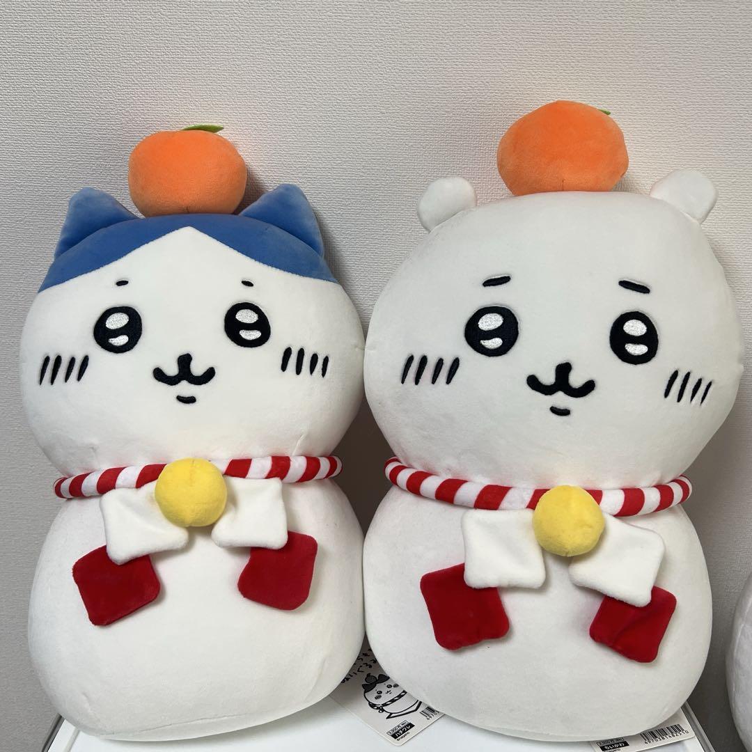 ちいかわ　郵便局限定　おもちもちもちマスコット　ちいかわ　ハチワレ　2点セット ちいかわ 郵便局限定 おもちもちもちマスコット ちいかわ