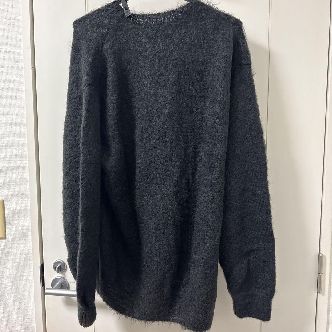オーラリー　モヘアウールニット　グレー