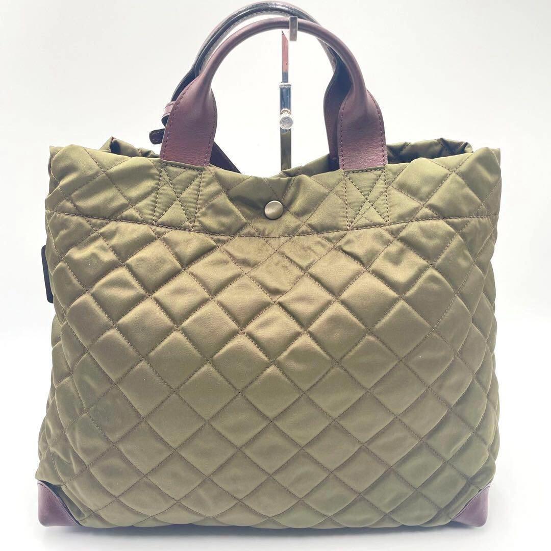 美品☆ボーデッサン 2way　トートバッグ ショルダーバッグ キルティング A4
