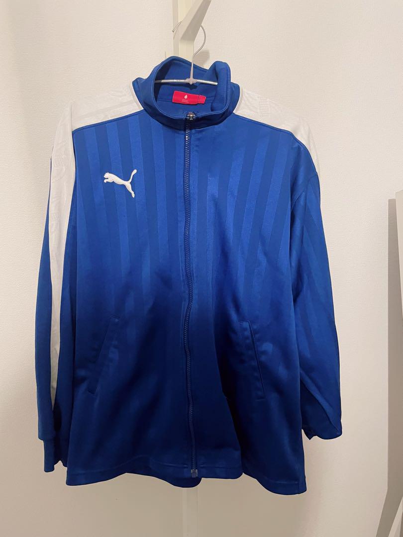 Puma スポーツウェアセット 青 ストライプ M