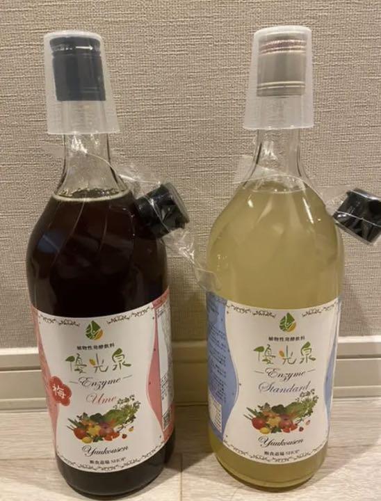 ◆未開封◆エリカ健康道場 優光泉 スタンダード味梅味 1200ml 各1本セット