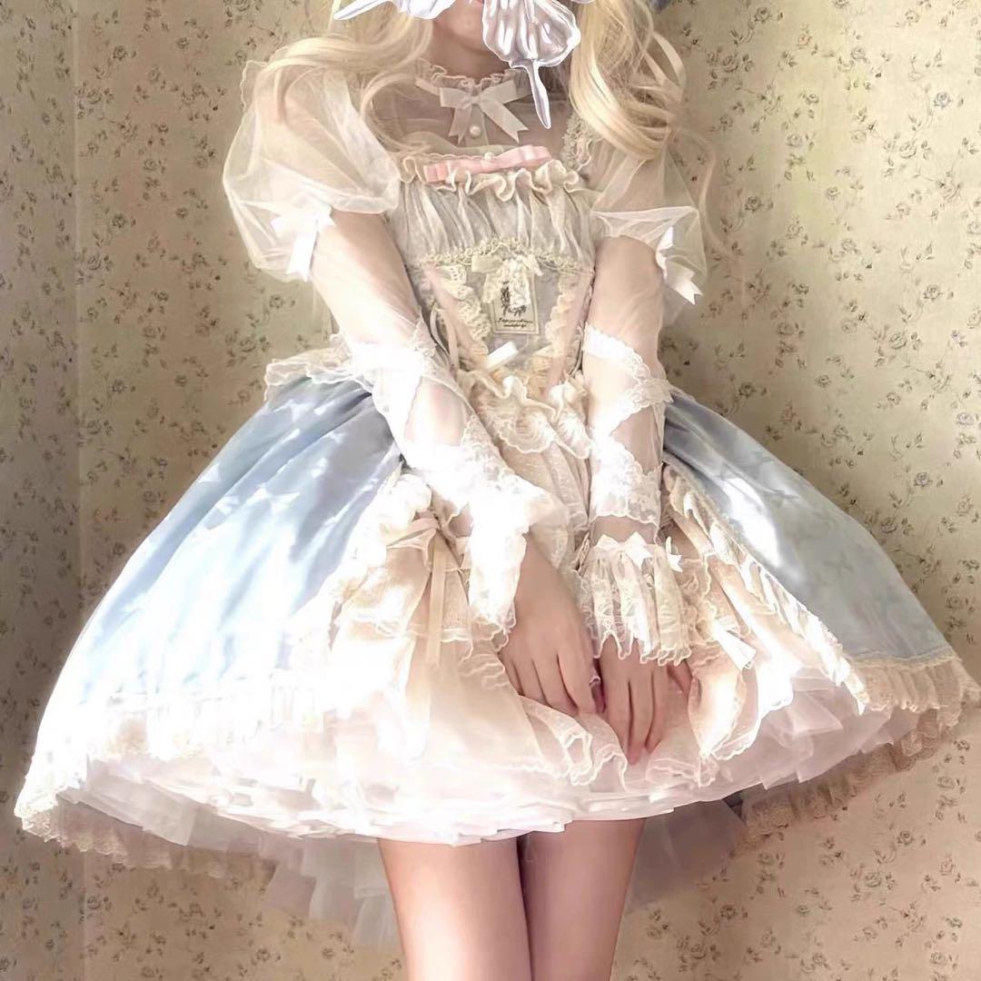 ロリータワンピース✿ドレス感満載♪女子会にぴったり！お出かけにも！