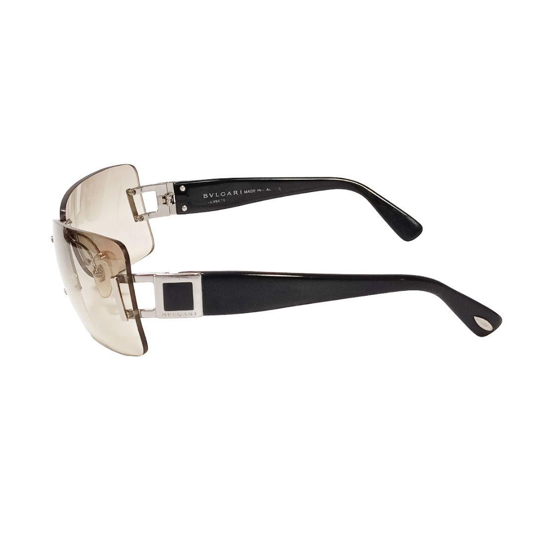 ブルガリ BVLGARI サングラス ハーフミラー リムレス ブラック メンズ ブルガリ BVLGARI サングラス ハーフミラー リムレス ブラック メンズ