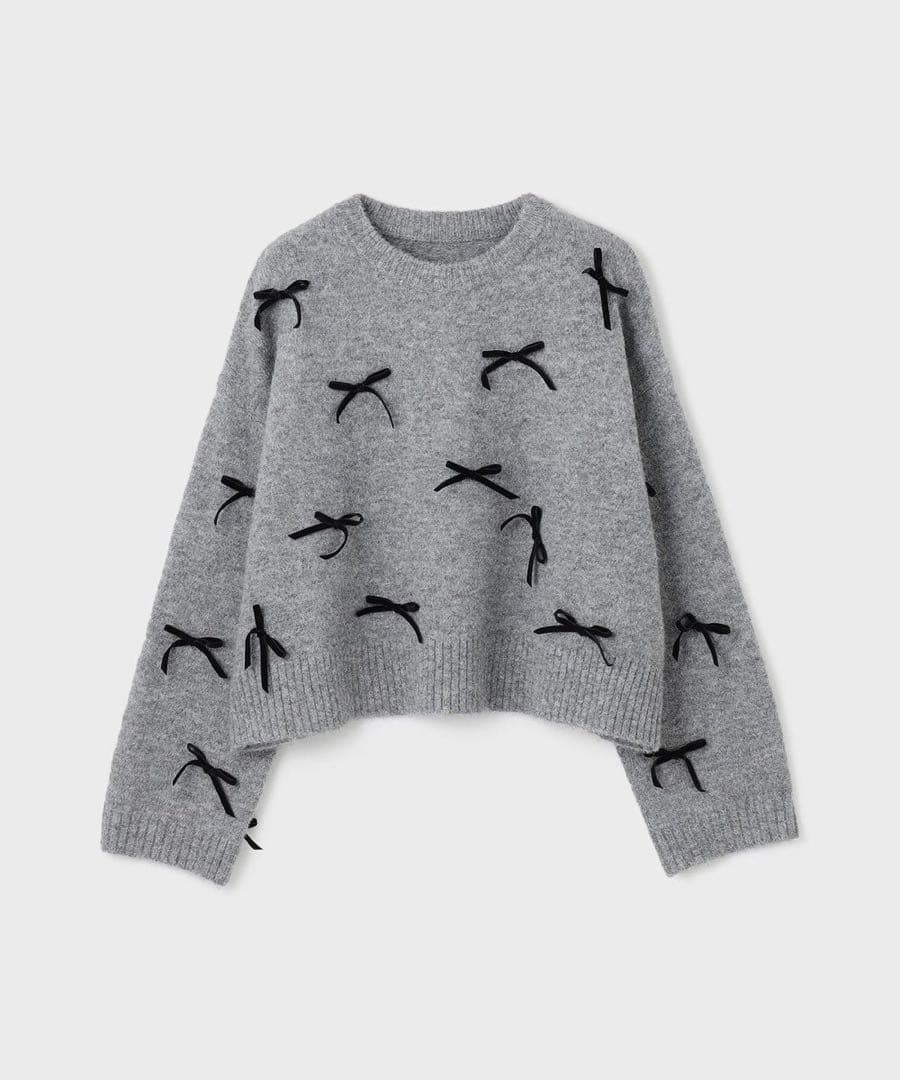 グレースコンチネンタル リボンニットトップS GRACE CONTINENTAL