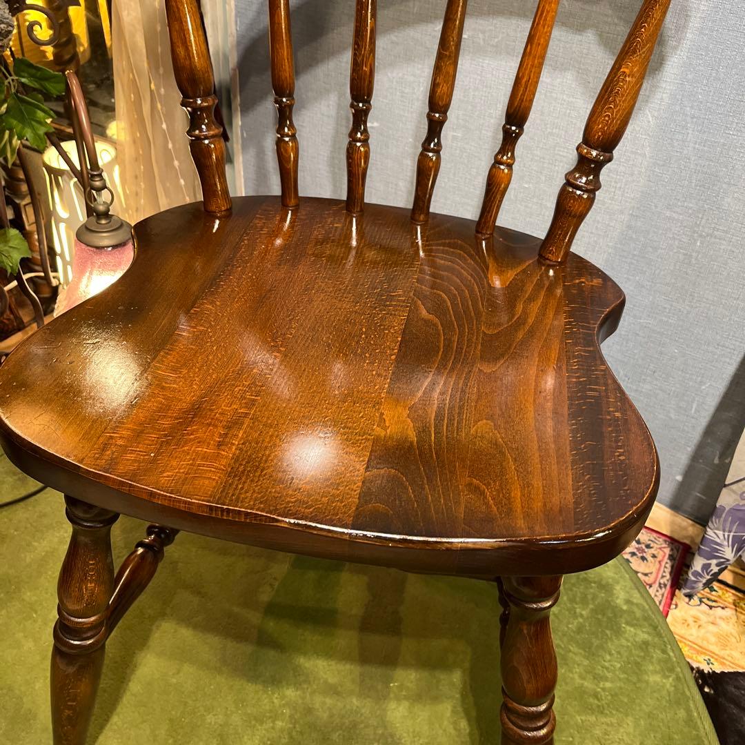 ぶた様専用 L 2 キツツキマーク ヴィンテージ スピンドルチェア 飛騨産業 ぶた様専用 L 2 キツツキマーク ヴィンテージ スピンドルチェア 飛騨産業