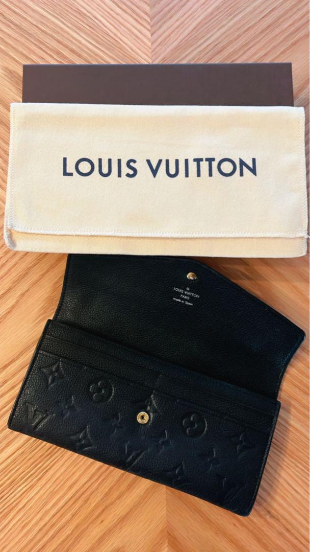 LOUIS VUITTON ブラックレザー 長財布
