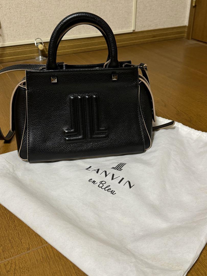 LANVIN en Bleu 2WAYレザーバッグ保存袋付き