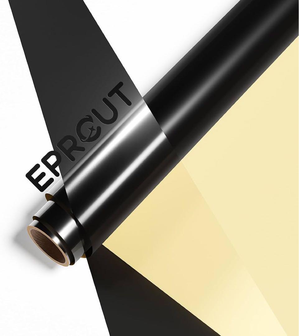 反射シート カッティングシート 黒 ラメ入り光沢あり カッティングシール