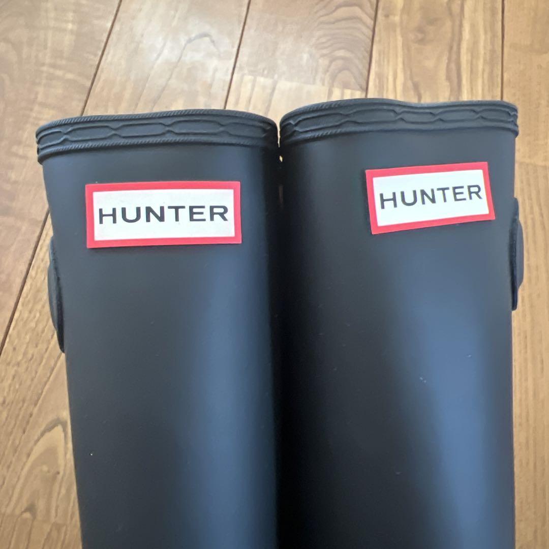 HUNTER レインブーツ　ブラック　UK5（24cm）